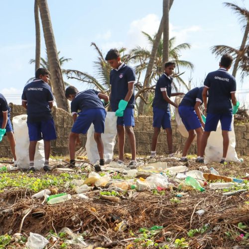 Beach Clean-Up Programme Conducted by Gonzalvez College Students under PHINLA II